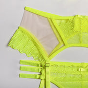 Sasha Lime Green Lace Set-No Stocking