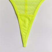 Sasha Lime Green Lace Set-No Stocking