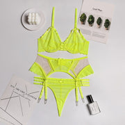 Sasha Lime Green Lace Set-No Stocking